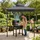 Tectake Grillpavillon 2,4 x 1,5 m inkl. 2 Seitenteile Grau