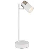 GLOBO Tischleuchte Beistelllampe Schreibtischlampe Metall Weiß BigLight