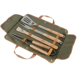 Esschert Design Grillbesteck-Set onesize Holz Stahl braun