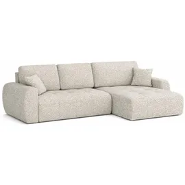 kaiser möbel Ecksofa Chenille mit Schlaffunktion 2-Sitzer Beige