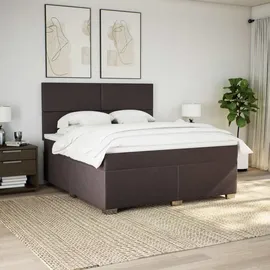 vidaXL Boxspringbett 180 x 200 cm Dunkelbraun