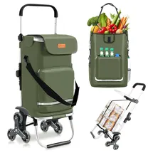 Sekey Einkaufstrolley Grün 3in1