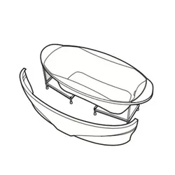Badewanne inkl. 1 Schürze