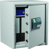 Burg Wächter Dual-Safe DS 445 E FP Sicherheitsschrank, 50L, Elektroschloss mit Fingerscan, Stahl, grau, (41310)