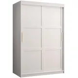 abiks möbel Schwebetürenschrank RAMIRO 120 x 200 x 62 cm Weiß