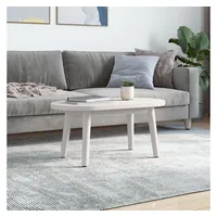 VidaXL Tischplatte Weiß 70x35x2,5 cm Massivholz Kiefer Oval