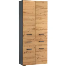 INOSIGN Skara Hochschrank 76 x 35 x 180 cm grau
