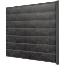Gutta Sichtschutzzaun Erweiterung 194 x 186 cm Anthrazit/Schichtstoffplatten