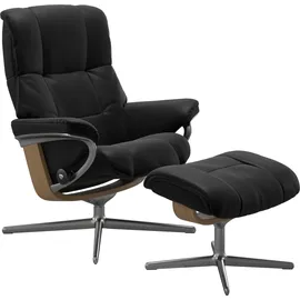 Stressless Relaxsessel "Mayfair", schwarz (schwarz batick), B:83cm H:102cm T:74cm, Leder BATICK: BATICK ist ein leicht korrigiertes, durchgefärbtes und genarbtes Möbelleder, bei dem die meisten Unebenheiten und Spuren in der Regel entfernt wurden.