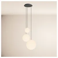 S.luce Pendelleuchte Orb 3-flammige Galerieleuchte Modular Weiß, Schwarz schwarz