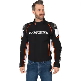 Dainese Racing 3 D Dry Textiljacke Schwarz/Weiß/Rot 56