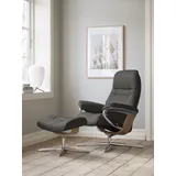 Stressless Stressless® Relaxsessel »Sunrise«, mit Cross Base, Größe S, M & L, Holzakzent Eiche, grau