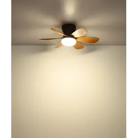 GLOBO Delores 51 cm Deckenventilator Braun