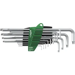 Wiha 39104, L-Torx-Schlüssel, T10, T15, T20, T25, T27, T30, T40, T45, T5, T6, T7