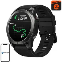 Zeblaze Stratos 3 Pro BT 1,43 Zoll AMOLEDgehäuse schwarz Sportarmband schwarz One Size