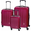 CHECK.IN® Trolleyset London 2.0, 4 Rollen, (Set, 3 tlg), Kofferset, Gepäckset, klein mittel groß, Handgepäck, Aufgabegepäck rosa