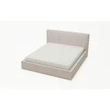 GRAINGOLD Polsterbett mit Bettkasten - beige ¦ Maße (cm): B: 155 H: 100