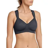 SCHIESSER Damen Sportbeha, softcup Sport BH, Grau (Anthrazit 203), 90D EU