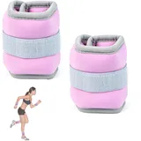 Gewichte für Beine und Arme, Ankle Weights Einstellbar, Gewichtsmanschetten Fuß Hand und Fuß Universal, Fußgewichte für Das Fitnessstudio und zu Hause, Handgelenk Gewichte, 0,25 Kg * 2