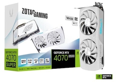 ZOTAC GAMING GeForce RTX 4070 Super Twin Edge OC White 12GB Grafikkarte