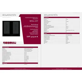 Bosch Backofen HBF114ESO mit Wolkenstein Kochfeld Flächeninduktion 60cm autark