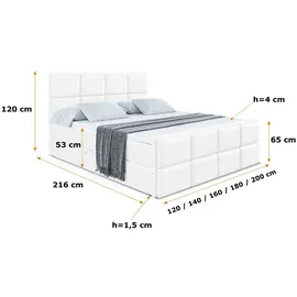altdecor NOVA-Z 180 x 200 cm H4 Weiß