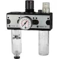 Riegler Wartungseinheit 3-tlg. »multifix«, mit PC-Behälter, BG 3, G