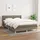 vidaXL Boxspringbett mit Matratze Taupe 140x200 cm Stoff