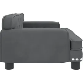 vidaXL Kindersofa Dunkelgrau 70 x 45 x 30 cm Kiefer