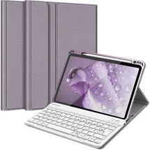 Fintie Tastatur Hülle für iPad Air 11 Zoll M3/M2 (2025/2024), iPad Air 5/4 Generation 10,9" (2022/2020) Schwarz