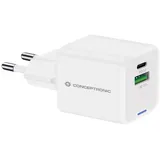 Conceptronic Ladegerät 2Port 20W 1xUSB-C 1xUSB-A Desk PD ws