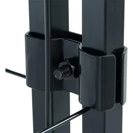 Estexo - Hundezwinger Hundekäfig Hundehaus 185x117x185 cm mit Dach Gehege Auslauf modular Schwarz