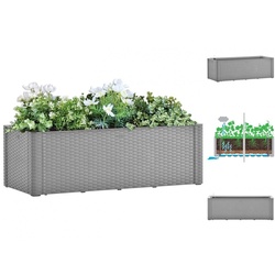 vidaXL Hochbeet Garten-Hochbeet mit Selbstbewässerungssystem Grau 100x43x33 cm grau