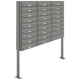 AL Briefkastensysteme 25 Fach Grau