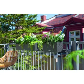 LECHUZA Balconera Cottage 40 40 x 19 x 19 cm Graphitschwarz