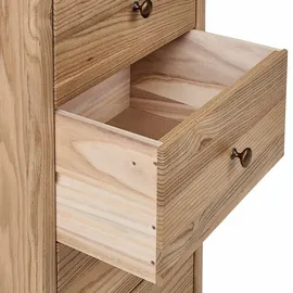 Beliani Kommode mit 5 Schubladen 50 cm Braun