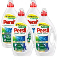 Persil Universal Kraft-Gel, Flüssigwaschmittel für hygienische Frische, 4x 50 WL