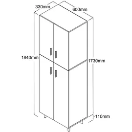 VCM Mehrzweckschrank Landos