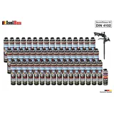 Brunnenschaum 48 x 750ml Bauschaum 1 x Reiniger Montageschaum Schaum Pistole