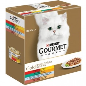 Gourmet Gold Luxe Mix 8-pack (blikjes 85 gram)  96 x 85 g