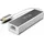 inca USB-C HUB Type-C-Hub X4: USB 3.0, Ethernet RJ45 Multiplexer mit Strom- und Spannungsschutz Silber