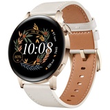 Huawei Watch GT 3 Elegant 42 mm light gold white leather