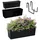 Kadax Blumenkasten 18,5 x 56 cm Schwarz