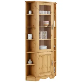 Home Affaire Eckvitrine »Trinidad«, Höhe 188 cm, beige