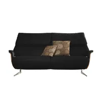 himolla Ledersofa ¦ schwarz ¦ Maße (cm): B: 217 H: 106 T: 92