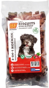 BF Petfood 3 in 1 Biscuits mini hondenkoekjes  3 x Cranberrysmaak