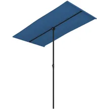 furnicato Sonnenschirm 180 x 110 cm Azurblau