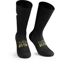 Assos Spring Fall P1 Fahrradsocken 2 Paar Schwarz 35-38