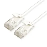 ROLINE GREEN UTP Patchkabel Cat.6A (Class EA), LSOH, slim, weiß,