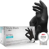 AMPri Style Black Nitrilhandschuhe puderfrei schwarz 100 Stück